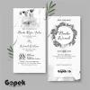 UNDANGAN PERNIKAHAN SIMPLE - UNDANGAN NIKAH ELEGAN GOPEK BW - ELEGAN INVITATION - Gopek BW 16
