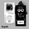 UNDANGAN PERNIKAHAN SIMPLE - UNDANGAN NIKAH ELEGAN GOPEK BW - ELEGAN INVITATION - Gopek BW 18