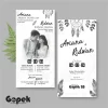 UNDANGAN PERNIKAHAN SIMPLE - UNDANGAN NIKAH ELEGAN GOPEK BW - ELEGAN INVITATION - Gopek BW 20