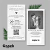 UNDANGAN PERNIKAHAN SIMPLE - UNDANGAN NIKAH ELEGAN GOPEK BW - ELEGAN INVITATION - Gopek BW 22