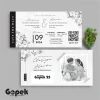 UNDANGAN PERNIKAHAN SIMPLE - UNDANGAN NIKAH ELEGAN GOPEK BW - ELEGAN INVITATION - Gopek BW 25