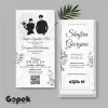 UNDANGAN PERNIKAHAN SIMPLE - UNDANGAN NIKAH ELEGAN GOPEK BW - ELEGAN INVITATION - Gopek BW 27