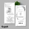 UNDANGAN PERNIKAHAN SIMPLE - UNDANGAN NIKAH ELEGAN GOPEK BW - ELEGAN INVITATION - Gopek BW 28