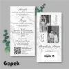 UNDANGAN PERNIKAHAN SIMPLE - UNDANGAN NIKAH ELEGAN GOPEK BW - ELEGAN INVITATION - Gopek BW 33