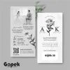UNDANGAN PERNIKAHAN SIMPLE - UNDANGAN NIKAH ELEGAN GOPEK BW - ELEGAN INVITATION - Gopek BW 35