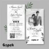 UNDANGAN PERNIKAHAN SIMPLE - UNDANGAN NIKAH ELEGAN GOPEK BW - ELEGAN INVITATION - Gopek BW 37