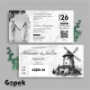 UNDANGAN PERNIKAHAN SIMPLE - UNDANGAN NIKAH ELEGAN GOPEK BW - ELEGAN INVITATION - Gopek BW 38