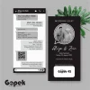 UNDANGAN PERNIKAHAN SIMPLE - UNDANGAN NIKAH ELEGAN GOPEK BW - ELEGAN INVITATION - Gopek BW 42
