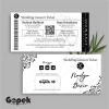UNDANGAN PERNIKAHAN SIMPLE - UNDANGAN NIKAH ELEGAN GOPEK BW - ELEGAN INVITATION - Gopek BW 45