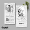 UNDANGAN PERNIKAHAN SIMPLE - UNDANGAN NIKAH ELEGAN GOPEK BW - ELEGAN INVITATION - Gopek BW 46