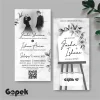 UNDANGAN PERNIKAHAN SIMPLE - UNDANGAN NIKAH ELEGAN GOPEK BW - ELEGAN INVITATION - Gopek BW 47