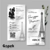 UNDANGAN PERNIKAHAN SIMPLE - UNDANGAN NIKAH ELEGAN GOPEK BW - ELEGAN INVITATION - Gopek BW 48