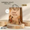PAPER BAG MOTIF - PAPER BAG KRAFT COLOUR READY STOCK NORMAL - Colour PBC 01