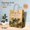 PAPER BAG MOTIF - PAPER BAG KRAFT COLOUR READY STOCK NORMAL - Colour PBC 07