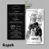 UNDANGAN PERNIKAHAN SIMPLE - UNDANGAN NIKAH ELEGAN GOPEK BW - ELEGAN INVITATION - Gopek BW 01
