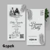 UNDANGAN PERNIKAHAN SIMPLE - UNDANGAN NIKAH ELEGAN GOPEK BW - ELEGAN INVITATION - Gopek BW 06