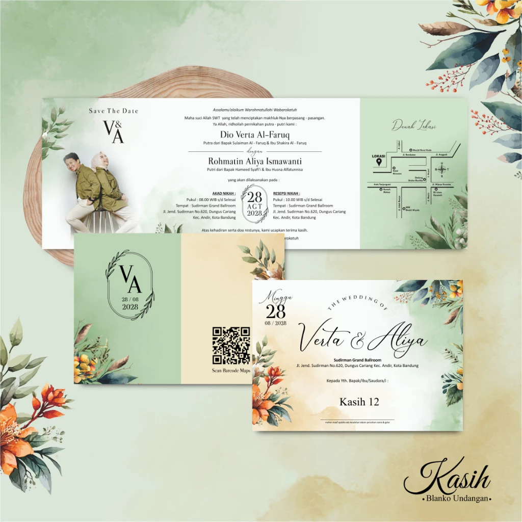Undangan Pernikahan Murah Full Colour Borderless BC Gramatur 150 Kasih Teknos Indonesia - Gambar 13
