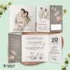 UNDANGAN PERNIKAHAN GLOSSY FULL COLOUR ELEGANT - UNDANGAN NIKAH LUXURY INVITATION - Luxury T15
