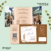 UNDANGAN PERNIKAHAN GLOSSY FULL COLOUR ELEGANT - UNDANGAN NIKAH LUXURY INVITATION - Luxury T16