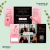 UNDANGAN PERNIKAHAN GLOSSY FULL COLOUR ELEGANT - UNDANGAN NIKAH LUXURY INVITATION - Luxury T18