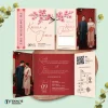 UNDANGAN PERNIKAHAN GLOSSY FULL COLOUR ELEGANT - UNDANGAN NIKAH LUXURY INVITATION - Luxury T30