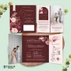 UNDANGAN PERNIKAHAN GLOSSY FULL COLOUR ELEGANT - UNDANGAN NIKAH LUXURY INVITATION - Luxury T31