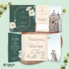 UNDANGAN PERNIKAHAN GLOSSY FULL COLOUR ELEGANT - UNDANGAN NIKAH LUXURY INVITATION - Luxury T32