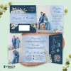 UNDANGAN PERNIKAHAN GLOSSY FULL COLOUR ELEGANT - UNDANGAN NIKAH LUXURY INVITATION - Luxury T35