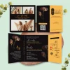UNDANGAN PERNIKAHAN GLOSSY FULL COLOUR ELEGANT - UNDANGAN NIKAH LUXURY INVITATION - Luxury T37
