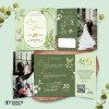 UNDANGAN PERNIKAHAN GLOSSY FULL COLOUR ELEGANT - UNDANGAN NIKAH LUXURY INVITATION - Luxury T40