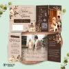 UNDANGAN PERNIKAHAN GLOSSY FULL COLOUR ELEGANT - UNDANGAN NIKAH LUXURY INVITATION - Luxury T43