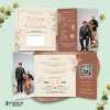 UNDANGAN PERNIKAHAN GLOSSY FULL COLOUR ELEGANT - UNDANGAN NIKAH LUXURY INVITATION - Luxury T46