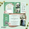 UNDANGAN PERNIKAHAN GLOSSY FULL COLOUR ELEGANT - UNDANGAN NIKAH LUXURY INVITATION - Luxury T47