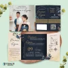 UNDANGAN PERNIKAHAN GLOSSY FULL COLOUR ELEGANT - UNDANGAN NIKAH LUXURY INVITATION - Luxury T48