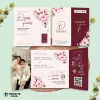 UNDANGAN PERNIKAHAN GLOSSY FULL COLOUR ELEGANT - UNDANGAN NIKAH LUXURY INVITATION - Luxury T02