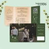 UNDANGAN PERNIKAHAN GLOSSY FULL COLOUR ELEGANT - UNDANGAN NIKAH LUXURY INVITATION - Luxury T06
