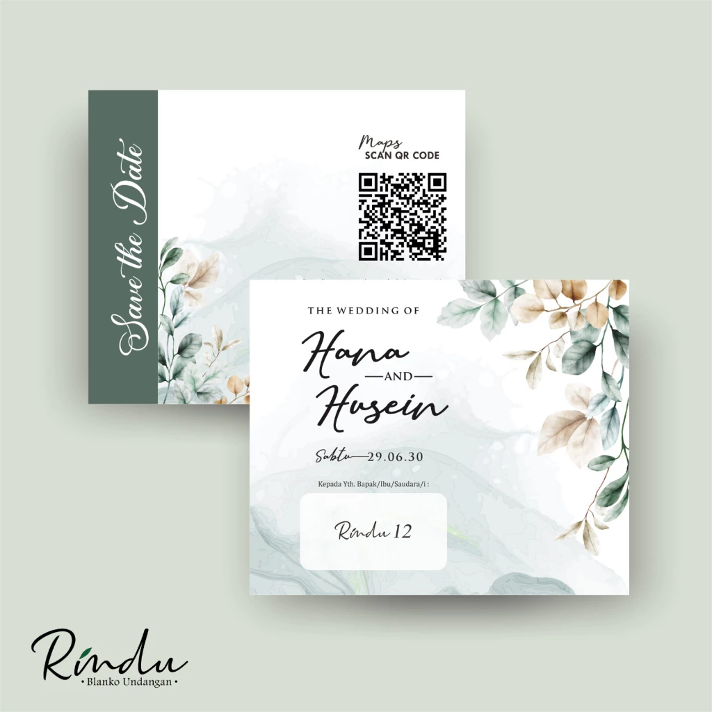 CETAK UNDANGAN PERNIKAHAN ELEGAN MURAH - RINDU - Gambar 6
