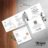 UNDANGAN AMPLOP PERNIKAHAN MATTE BW ENVELOPE - THREEFOLD BW 01