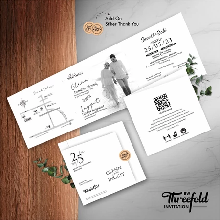 UNDANGAN AMPLOP PERNIKAHAN MATTE BW ENVELOPE - Gambar 12