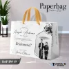 PAPER BAG WEDDING CUSTOM FOTO BW - PAPERBAG BRIDESMAID KERTAS TEBAL - PAPERBAG KUALITAS PREMIUM BAP BW - BAP BW 19