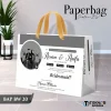 PAPER BAG WEDDING CUSTOM FOTO BW - PAPERBAG BRIDESMAID KERTAS TEBAL - PAPERBAG KUALITAS PREMIUM BAP BW - BAP BW 20