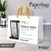 PAPER BAG WEDDING CUSTOM FOTO BW - PAPERBAG BRIDESMAID KERTAS TEBAL - PAPERBAG KUALITAS PREMIUM BAP BW - BAP BW 24