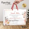 PAPER BAG BRIDESMAID CUSTOM - TAS PAPER BAG BRIDESMAID SIMPLE ELEGANT BAHAN BRIEF CARD - BBC - BBC 06-MERAH