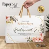 PAPER BAG BRIDESMAID CUSTOM - TAS PAPER BAG BRIDESMAID SIMPLE ELEGANT BAHAN BRIEF CARD - BBC - BBC 08-KUNING