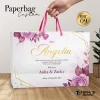 PAPER BAG BRIDESMAID CUSTOM - TAS PAPER BAG BRIDESMAID SIMPLE ELEGANT BAHAN BRIEF CARD - BBC - BBC 09-PINK