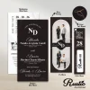 UNDANGAN PERNIKAHAN RUSTIC TALI SIMPLE MURAH - RUSTIC INVITATION - UNDANGAN AESTHETIC - RUSTIC BLACK 08