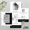 UNDANGAN PERNIKAHAN GLOSSY MENGKILAP ELEGAN - UNDANGAN NIKAH GLOSSY BW SERI 2 - BW GLOSSY A55
