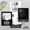 UNDANGAN PERNIKAHAN GLOSSY MENGKILAP ELEGAN - UNDANGAN NIKAH GLOSSY BW SERI 2 - BW GLOSSY A56