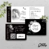 UNDANGAN PERNIKAHAN GLOSSY MENGKILAP ELEGAN - UNDANGAN NIKAH GLOSSY BW SERI 2 - BW GLOSSY A57
