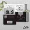 UNDANGAN PERNIKAHAN GLOSSY MENGKILAP ELEGAN - UNDANGAN NIKAH GLOSSY BW SERI 2 - BW GLOSSY A62